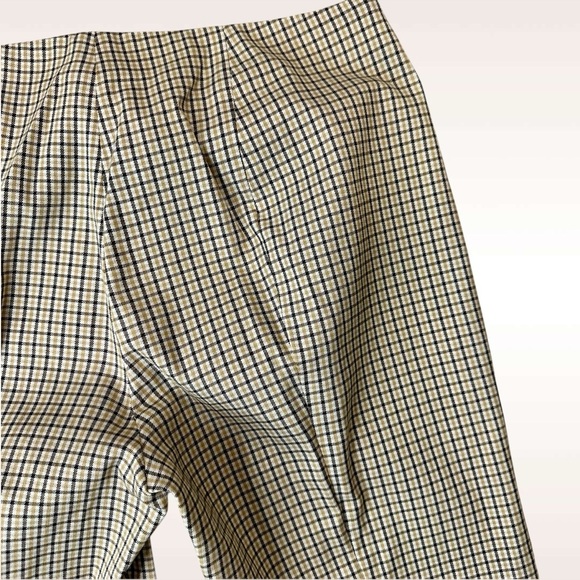 Theory ‘Alettah’ Slim Leg Side-Zip Pants in Ainsley Check in “Carob/Gobi Multi” - Picture 14 of 16